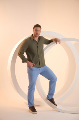 Calça Jeans Regular